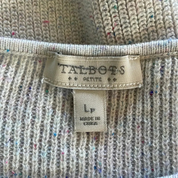 Talbots Long Speckled Colorful Sweater Medium Petite Classic Comfortable - Picture 4 of 4